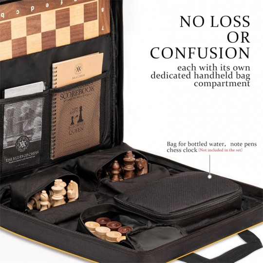 Jeu d'Échecs 39.5cm avec livret de score et sac de transport - A&A Chess A&A Chess - 2