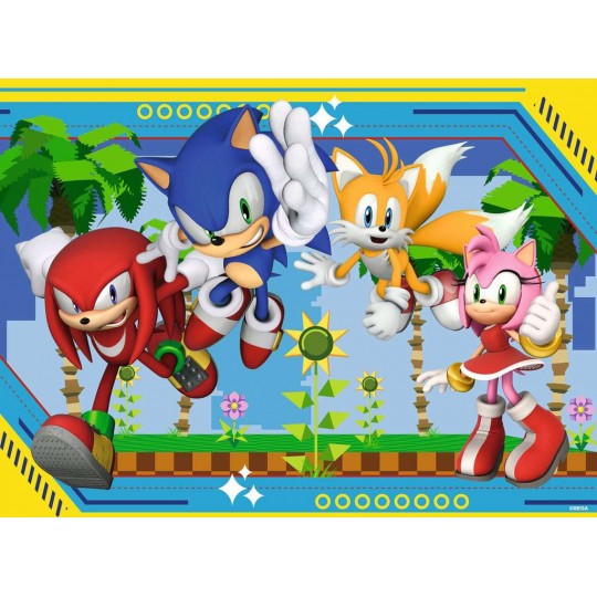 Puzzle 100 pièces XXl  - Knuckles, Sonic, Tails et Amy / Sonic Ravensburger - 2