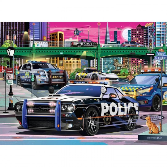 Puzzle 150 pièces XXL - Patrouille de police Ravensburger - 2