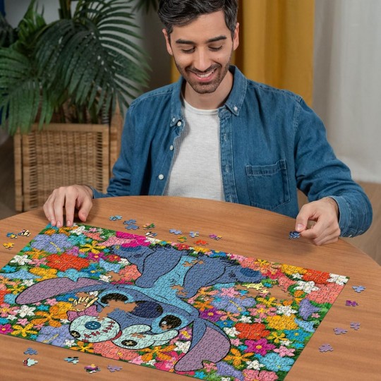 Puzzle 1000 pièces - Stitch et Souillon Ravensburger - 3