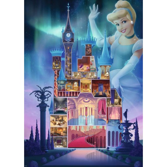 Puzzle 1000 pièces - Cendrillon (Collection Château Disney Princ.) Ravensburger - 2