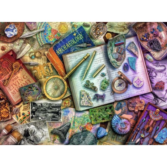 Puzzle 500 pièces - Le bureau de l'archéologue Ravensburger - 2