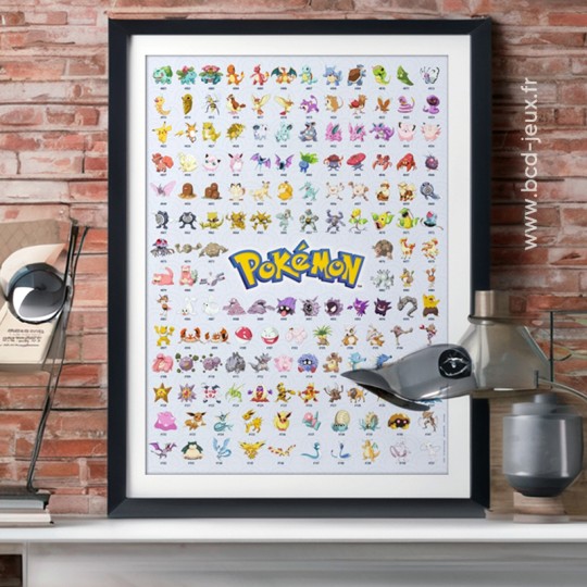 Puzzle 500 pièces - Pokédex première génération / Pokémon Ravensburger - 2