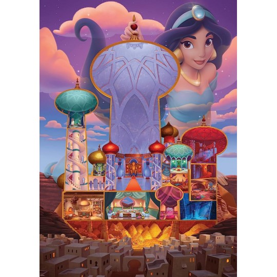 Puzzle 1000 pièces - Jasmine (Collection Château Disney Princ.) Ravensburger - 2