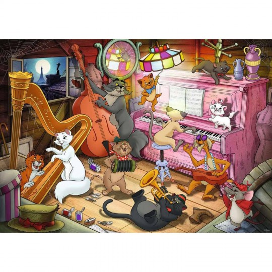 Puzzle 1000 pièces - Les Aristochats (Collection Disney) Ravensburger - 2