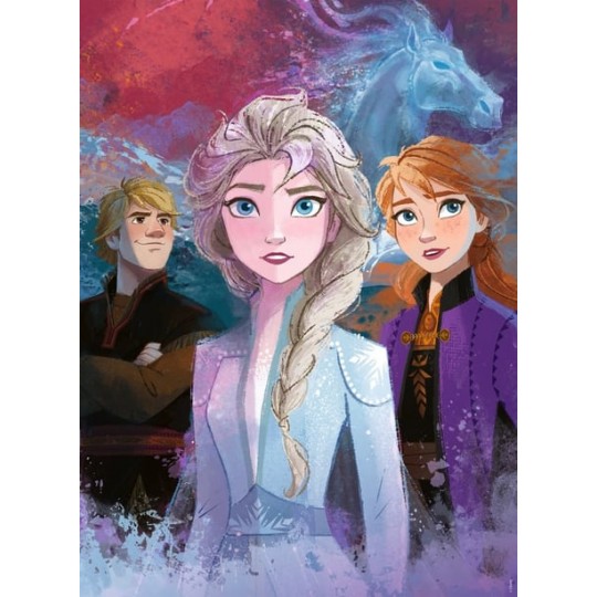 Puzzle 300 pièces XXL - Elsa, Anna et Kristoff / Disney La Reine des Neiges 2 Ravensburger - 2