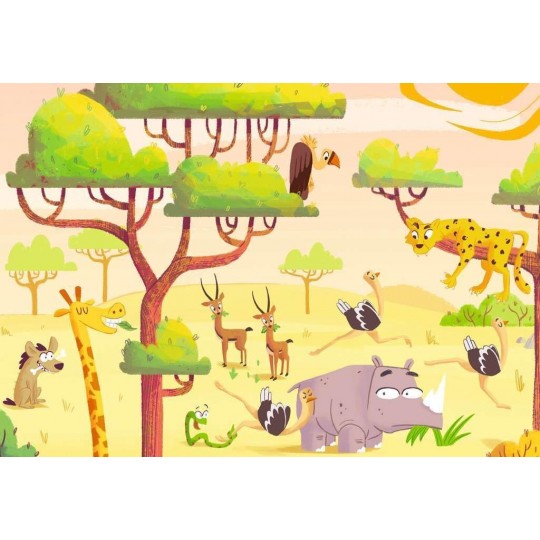 Puzzle & Play - 2x24 pièces - L'heure du safari Ravensburger - 3