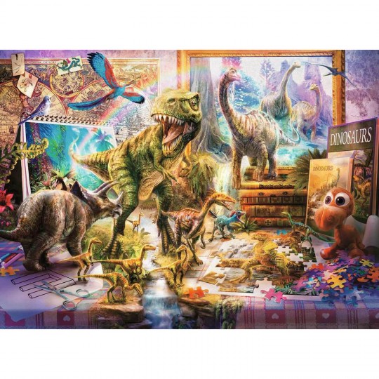 Puzzle 100 pièces XXL - Dinosaures dans la chambre Ravensburger - 2