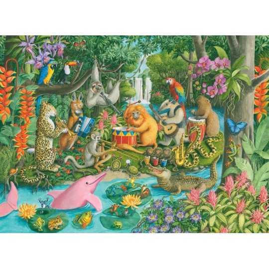 Puzzle 100 pièces XXL - L'orchestre des animaux Ravensburger - 2