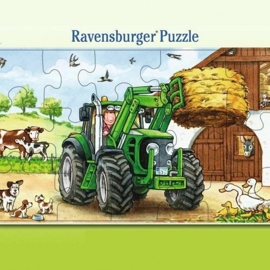 Puzzle cadre 15 pièces - Tracteur à la ferme Ravensburger - 2