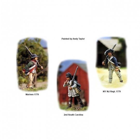 Pack 38 figurines  Infanterie Continentale Guerre d'Indépendance des Etats-Unis 1776 / 1783 - Perry Miniatures Perry Miniatures 