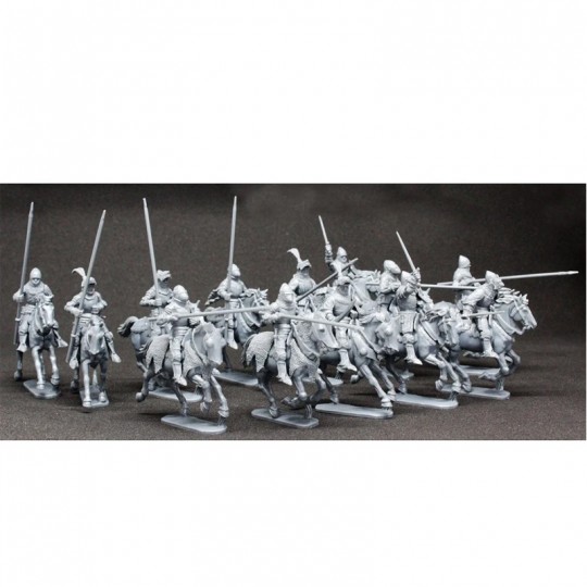 Pack 12 figurines  Chevaliers Montés Agincourt 1415 / 1429 Perry Miniatures - 3