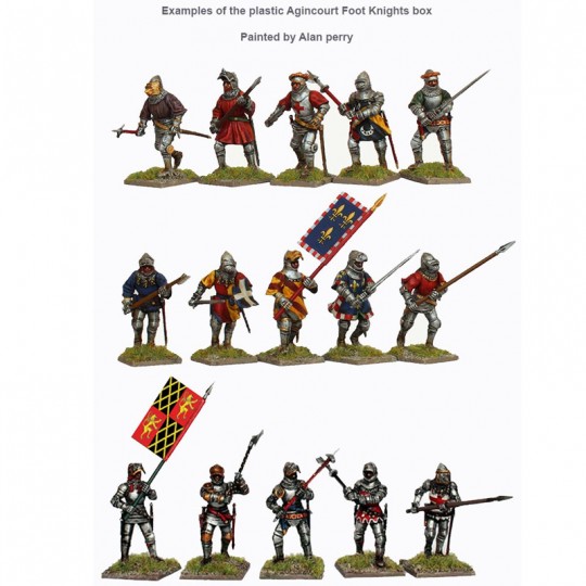 Pack 36 figurines  Chevaliers à pied Agincourt 1415 / 1429 Perry Miniatures - 2