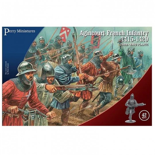 Pack 42 figurines  Infanterie Française Agincourt 1415 / 1429 - Perry Miniatures Perry Miniatures - 1