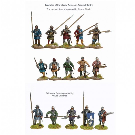 Pack 42 figurines  Infanterie Française Agincourt 1415 / 1429 - Perry Miniatures Perry Miniatures - 2