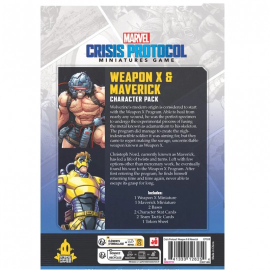 Extension Weapon X & Maverick - Marvel Crisis Protocol Atomic Mass Games - 1