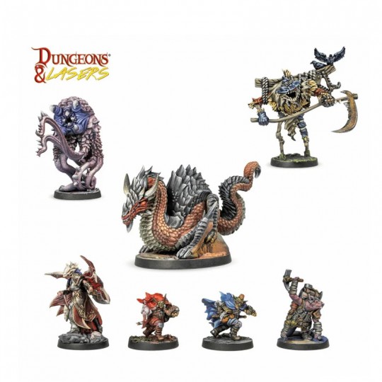 Dungeons & Lasers - Pack de Figurines Horrors of Deuslair Dungeons et Lasers - 4