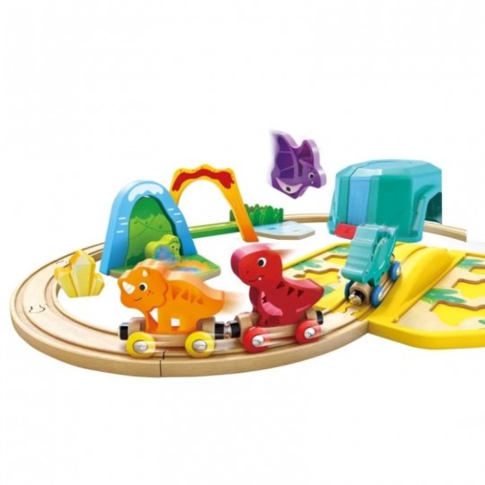 Coffret de train des dinosaures 2 en 1 - Hape Hape - 3