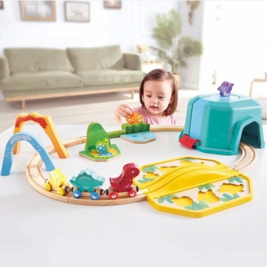 Coffret de train des dinosaures 2 en 1 - Hape Hape - 2