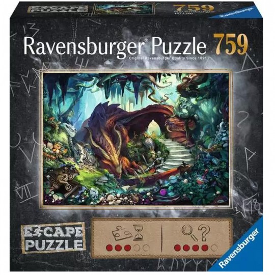 Escape puzzle - Dans la grotte du dragon Ravensburger - 1