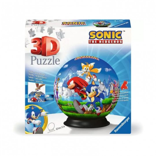 Puzzle 3D Ball 72 pièces - Sonic Ravensburger - 1