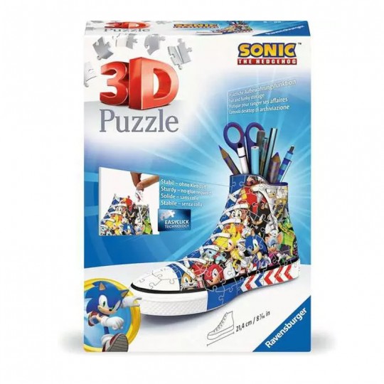 Puzzle 3D Sneaker - Sonic Ravensburger - 2