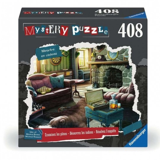 Mystery Puzzle 408 pièces - Meurtre en cadeau Ravensburger - 1