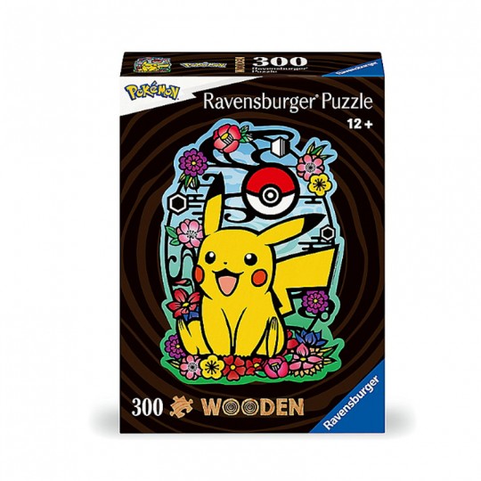 Puzzle en bois - Forme - 300 pièces - Pikachu Ravensburger - 1