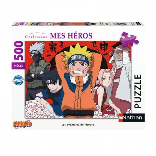 Nathan puzzle 500 p - Les aventures de Naruto Ravensburger - 1