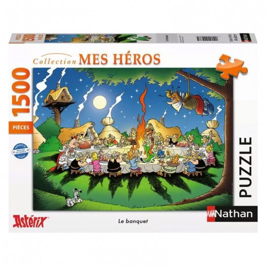 Nathan puzzle 1500 p - Le banquet / Astérix Nathan - 1