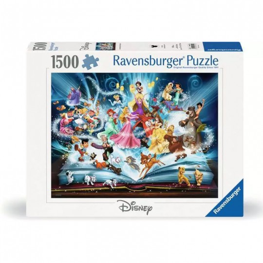 Puzzle 1500 pièces - Le livre magique des contes Disney Ravensburger - 1