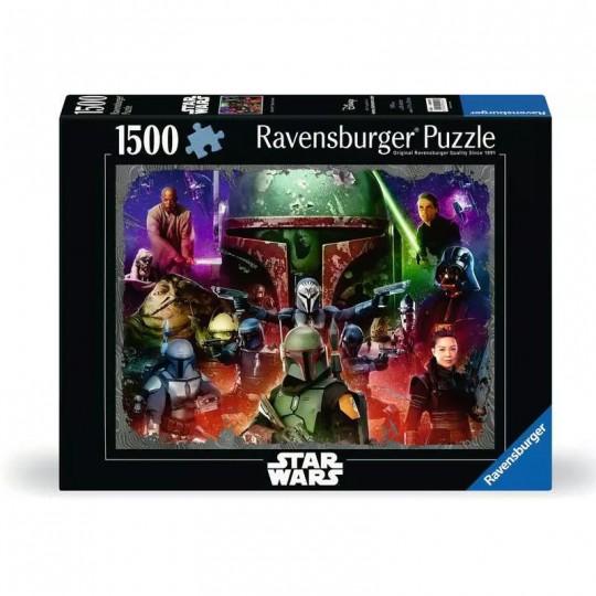 Puzzle 1500 pièces - Boba Fett, chasseur de primes / Star Wars The Mandalorian Ravensburger - 1