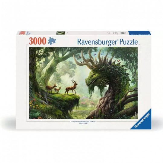 Puzzle 3000 pièces - Le réveil du dragon de la forêt Ravensburger - 1