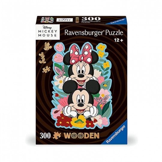 Puzzle en bois - Forme - 300 pièces - Mickey et Minnie Ravensburger - 1