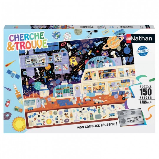 Nathan puzzle 150 p - Dans l'espace (Cherche et trouve) Ravensburger - 1