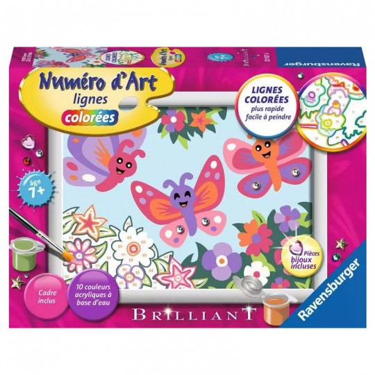 Numéro d'art - 13x18cm - Papillons joyeux Ravensburger - 1