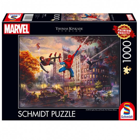 Puzzle Marvel 1000 pcs, Spiderman : L'Alliance Ultime Schmidt - 1