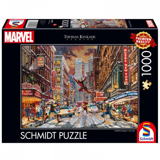 Puzzle Marvel 1000 pcs, Deadpol : Une Journée eneigée Schmidt - 1