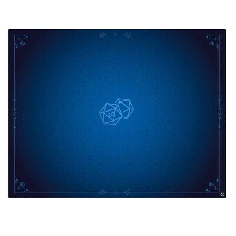 Boite de Tapis de Jeu Neoprene 90 x 70 cm D20 Bleu Saphir