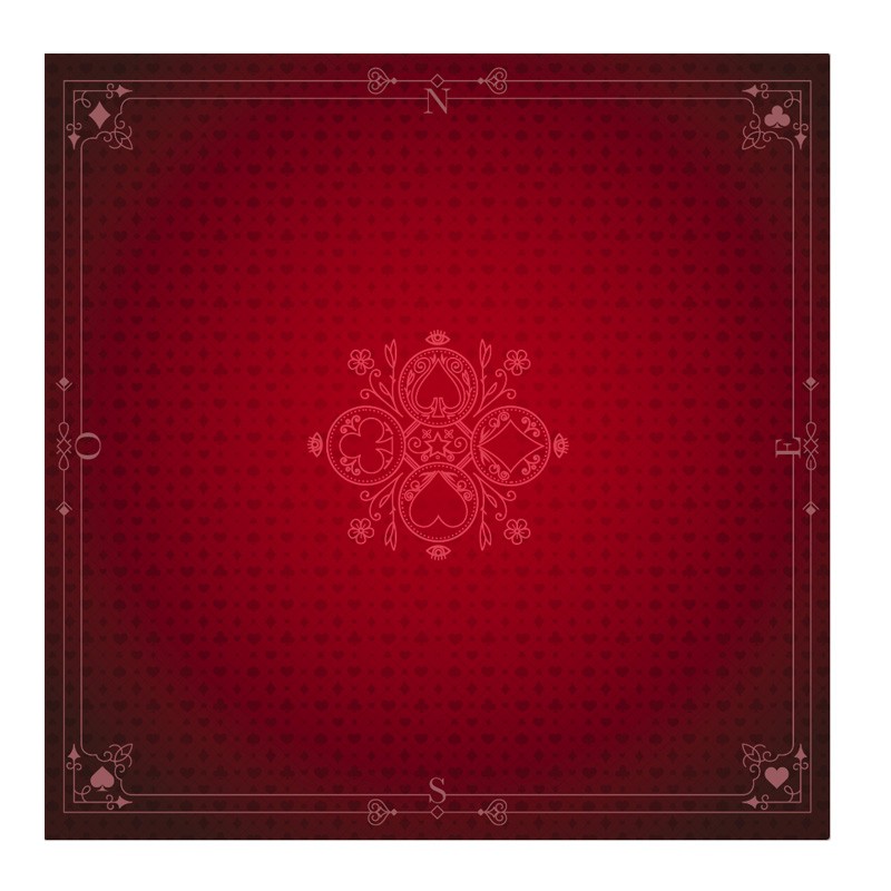 Boite de Tapis de Jeu Neoprene 60 x 60 cm Rouge