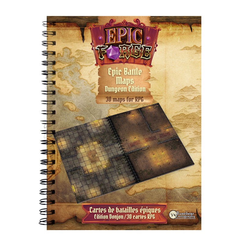 Boite de Livre plateau de jeu : Donjons (305x420 mm) format A3