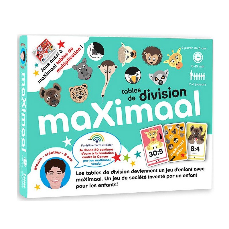 Boite de MaXimaal : Tables de Division