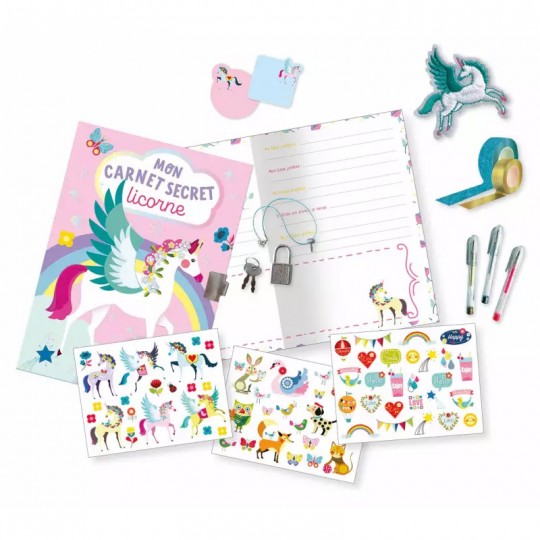 Ma papeterie créative : Mon coffret secret licorne - Auzou Auzou - 1