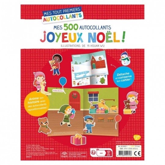 Mes tout premiers autocollants : 500 autocollants Joyeux Noël ! - Auzou Auzou - 1