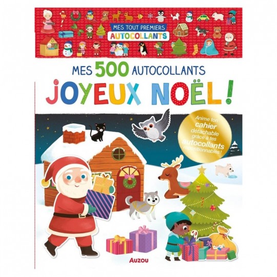 Mes tout premiers autocollants : 500 autocollants Joyeux Noël ! - Auzou Auzou - 2