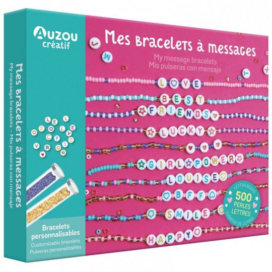 Mon coffret d'artiste : Mes bracelets à messages - Auzou Auzou - 1