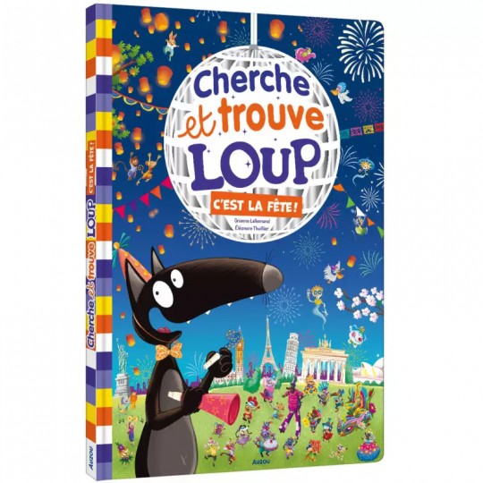 Livre Cherche et trouve géant : Loup, C'est la fête ! - Auzou Auzou - 1