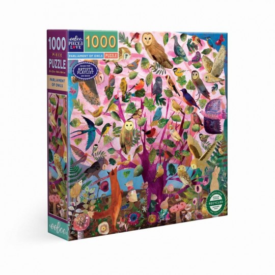 Puzzle 1000 pcs Parliament of Owls - Eeboo Eeboo - 1