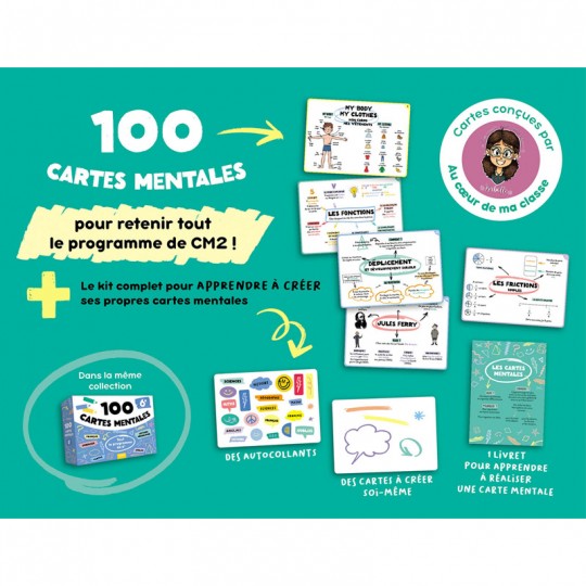 100 cartes mentales : Tout le programme de CM2 - Auzou Auzou - 2