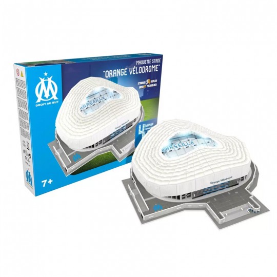 Puzzle 3D LED 74 pcs Stade Orange Vélodrome OM Megableu - 1